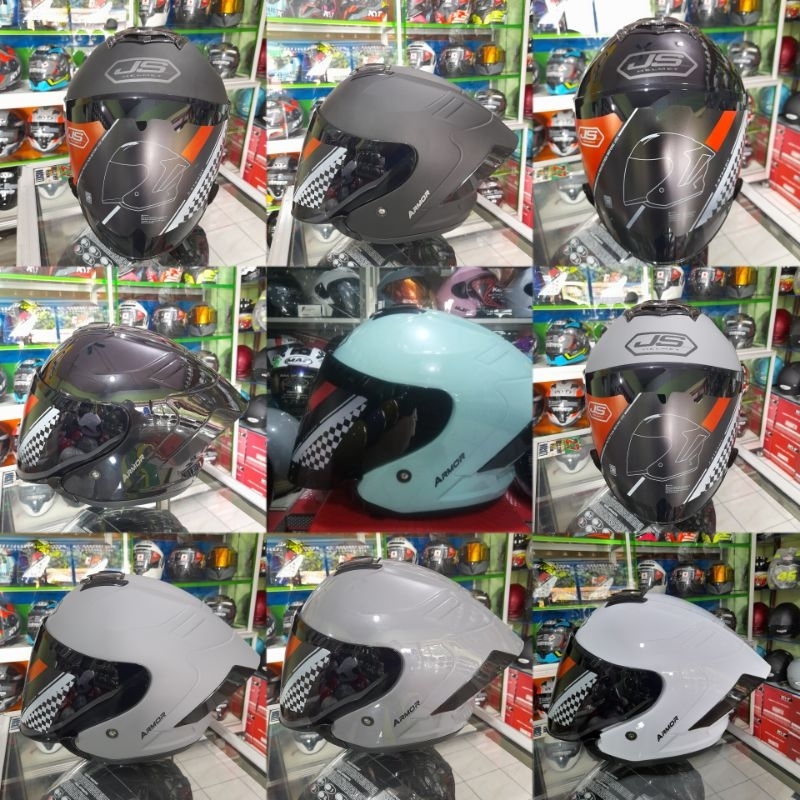 Jual Helm Js Armor Solid Original Sni Shopee Indonesia