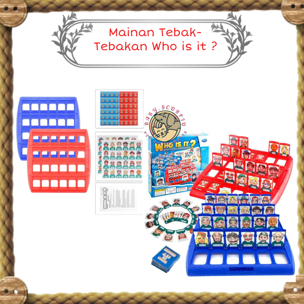 Jual Mainan Tebakan Gambar Who Is It /Mainan Seru Untuk Anak | Shopee ...