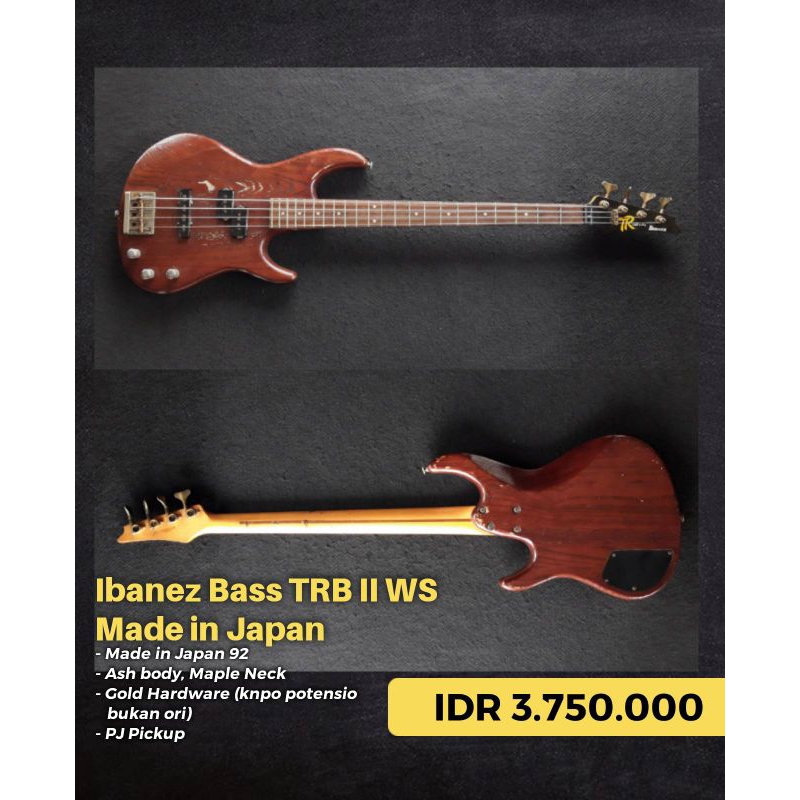 Jual Ibanez Bass TRB II WS Made in Japan | Shopee Indonesia
