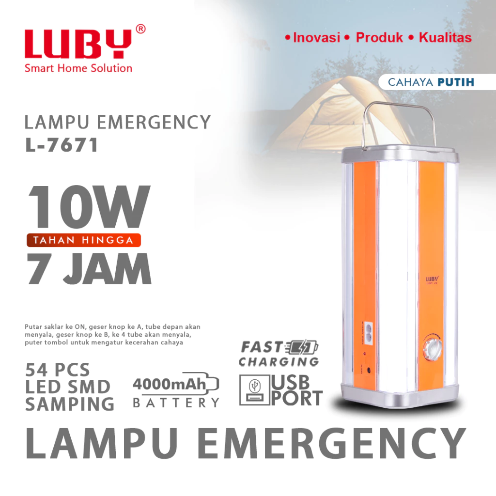 lampu emergency luby