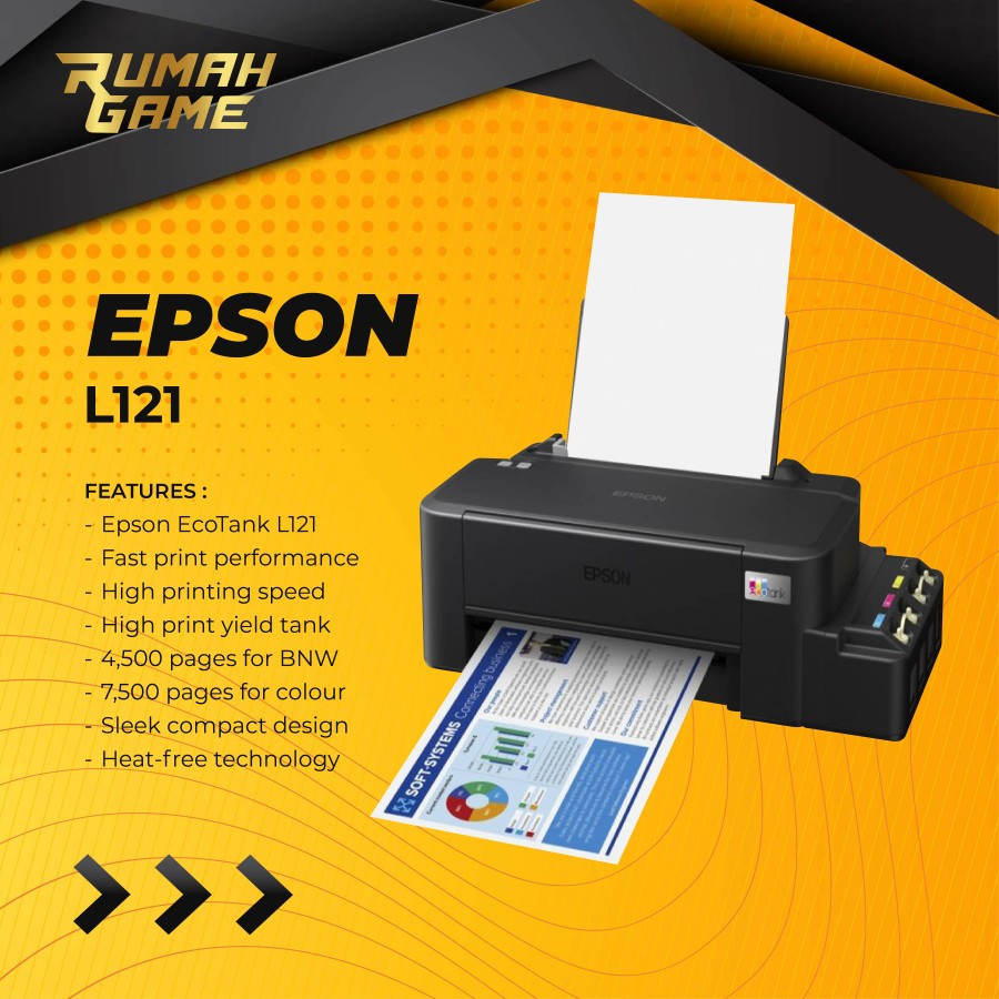 Jual Printer Epson L121 Original Pengganti L120 Ink Tank A4 Inktank L 121 Shopee Indonesia 8434