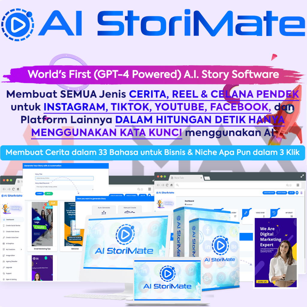 Jual Lifetime Ai Stori Mate Ai Graphics Generator Gpt 4 And Open Ai