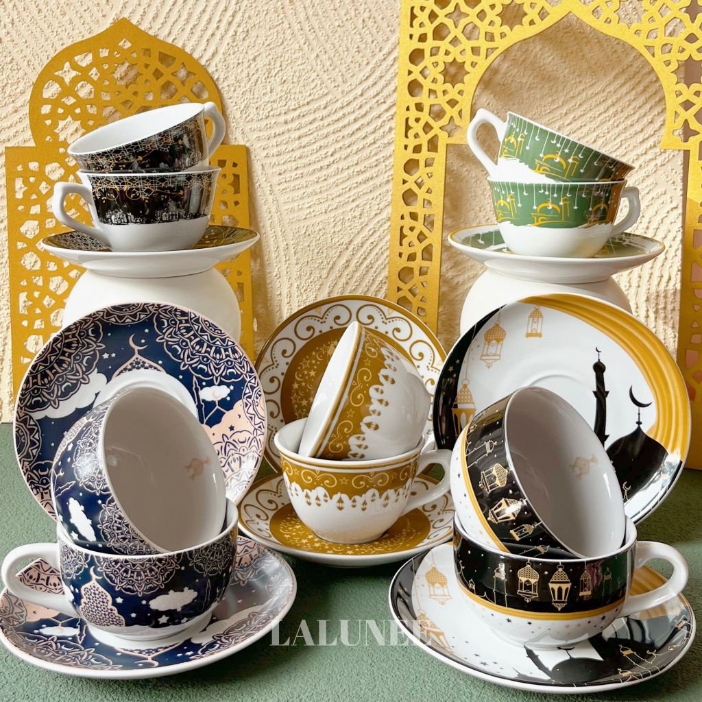 Jual Cangkir Set Lebaran Isi Cangkir Piring Tea Set Special Idul Fitri Hampers Ramadhan