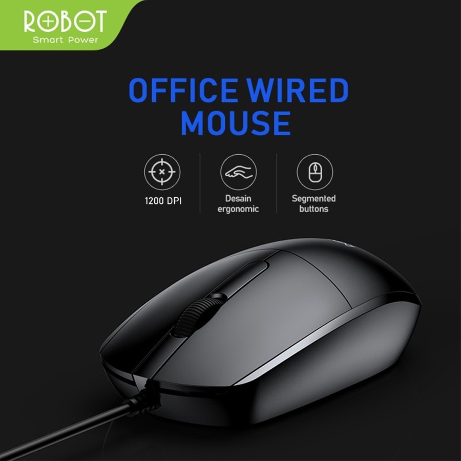 Jual Mouse ROBOT M102 Black | Shopee Indonesia