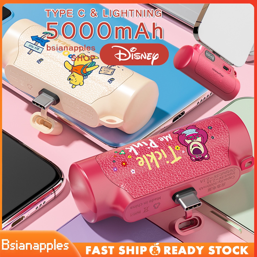 Jual Disney power bank 5000mAh Powerbanks mini powerbank Portabel