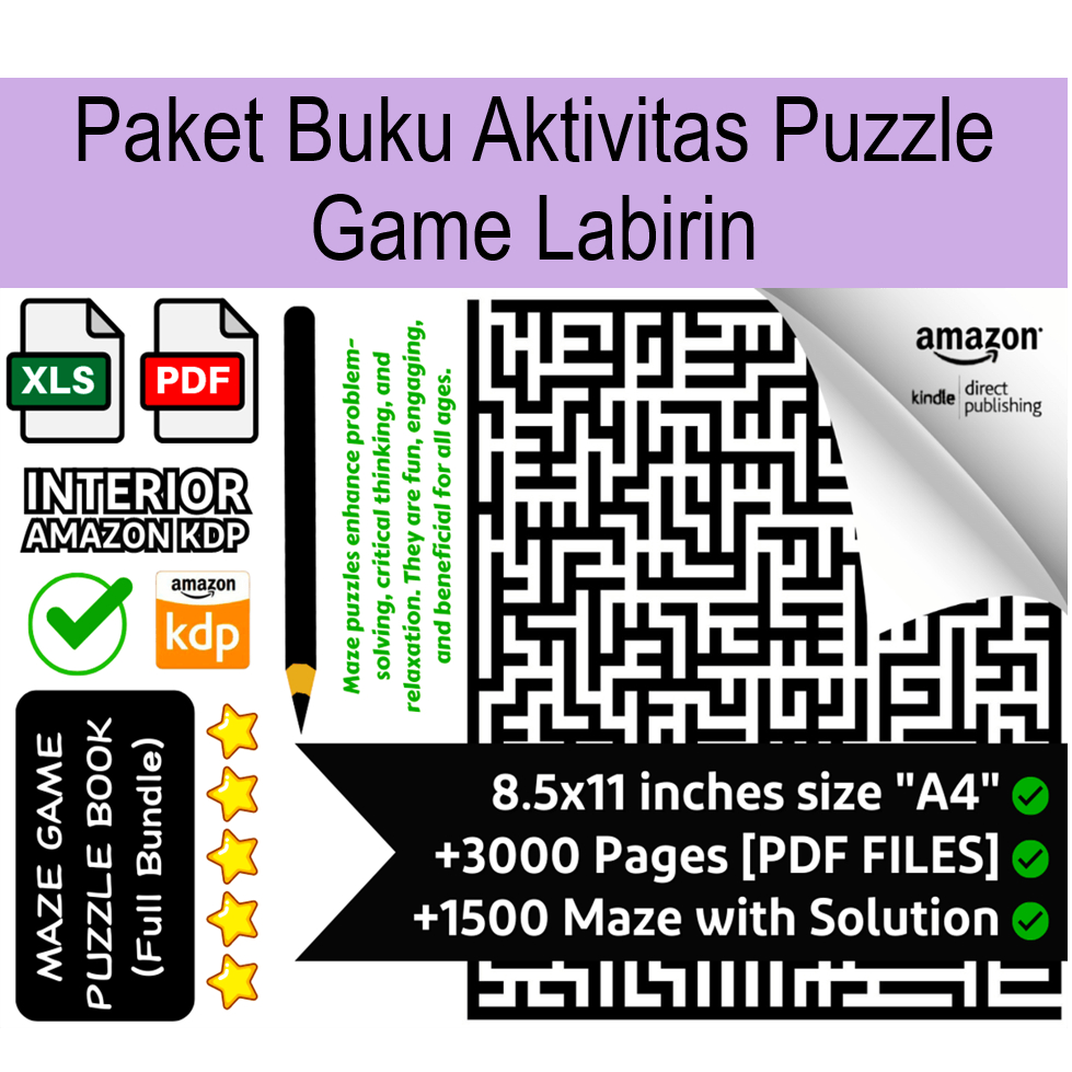 Jual Paket Buku Aktivitas Puzzle Game Labirin | Shopee Indonesia