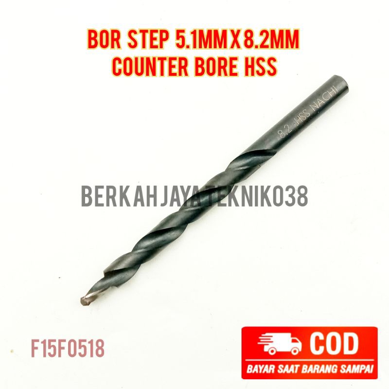 Jual Bor Step 5.1mm x 8.2mm Counter Bore Hss | Shopee Indonesia