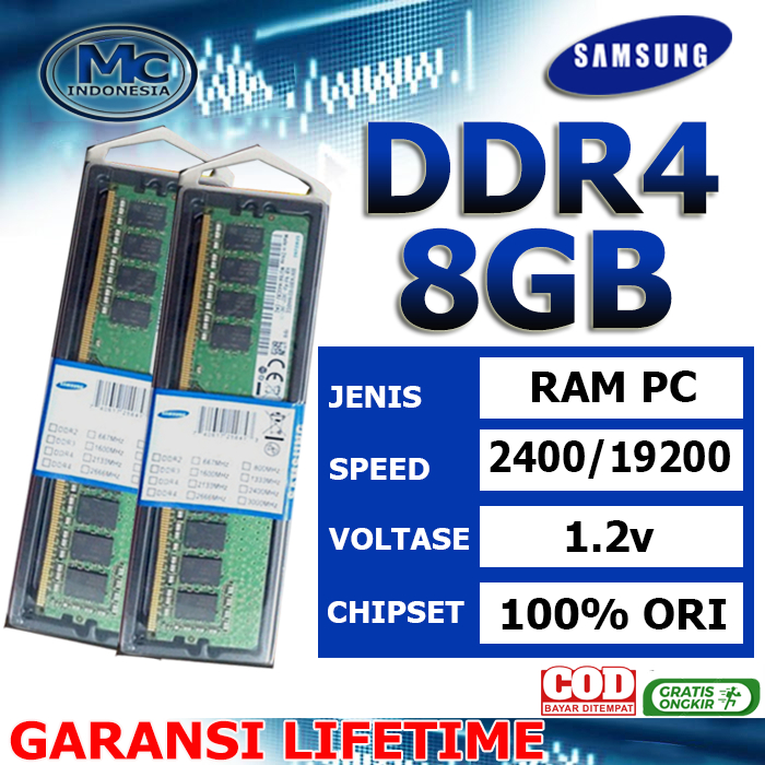 Jual RAM MEMORY PC DDR4 8GB PC-2133 SAMSUNG ORI Shopee Indonesia