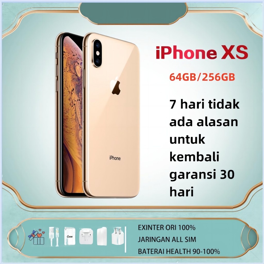 Jual iPhone XS MAX xs 256GB 64GB 100% ORIGINAL MULUS NORMAL FULLSET