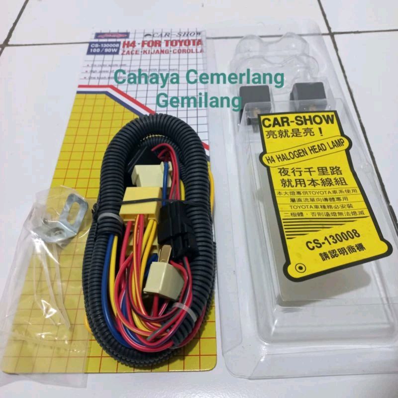 Jual Kabel Relay Lampu Mobil Set Carshow Original Taiwan Kijang Corolla Shopee Indonesia