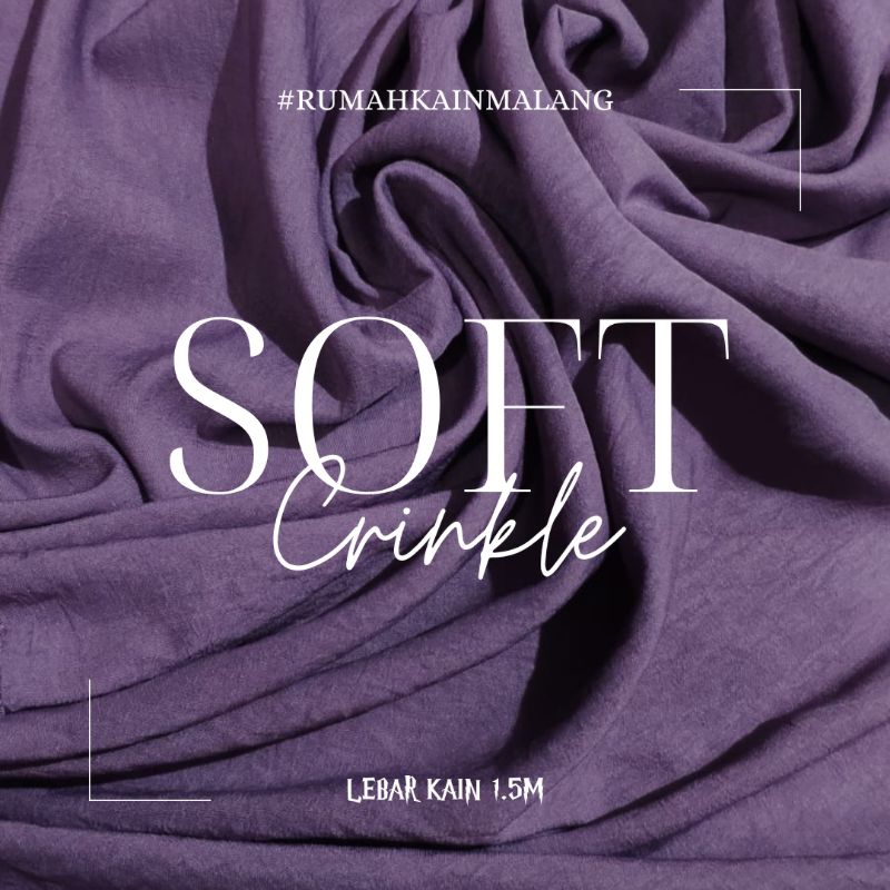Jual KAIN Soft Crincle Original ( HARGA PER 0.5 METER ) | Shopee Indonesia