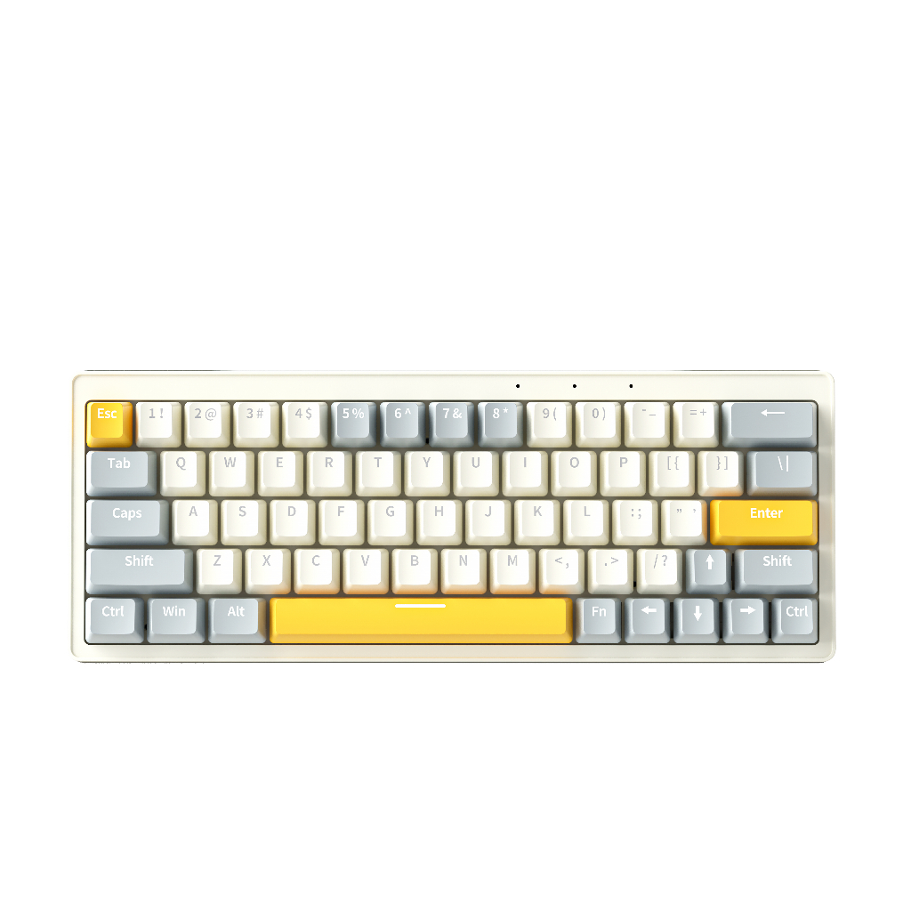 Jual ZIFRIEND ZA63 Mechanical Keyboard 5Pin Hotswap 3 Modes 63 Keys ...