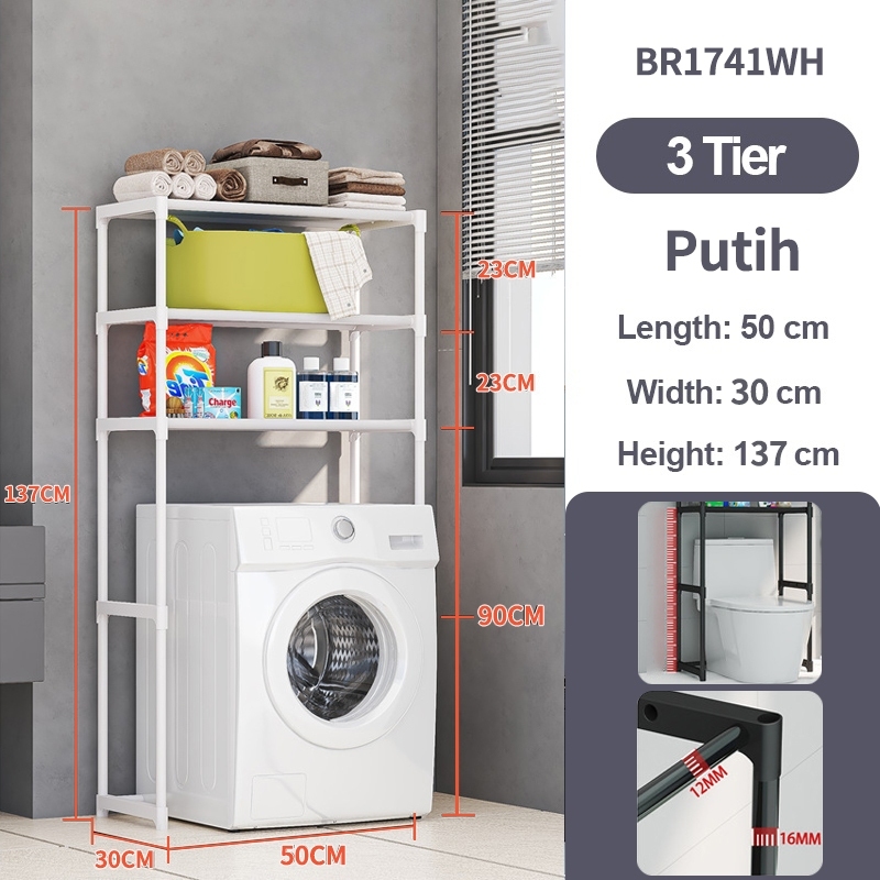 Jual LENODI NEW Rak Mesin Cuci Besar/ Rak Toilet Organizer/Rak - Main Image