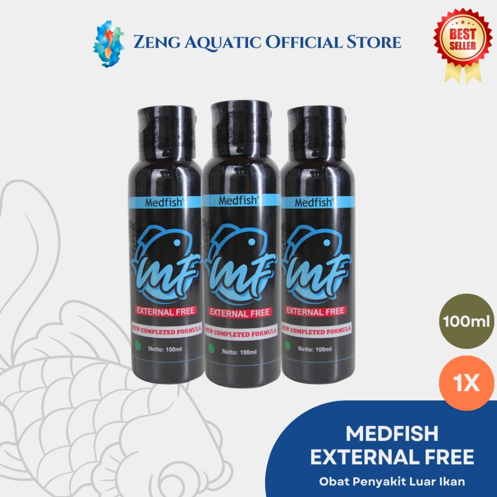 Jual Obat Ikan Medfish External Free - Anti White Spot, Fin Rot, Jamur ...