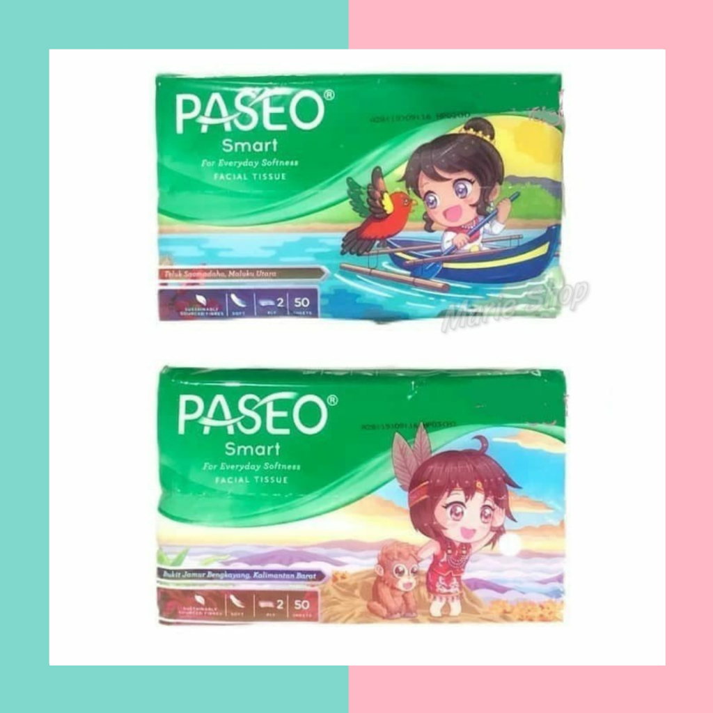 Jual Tisu Tissue Paseo Facial 50 Lembar Travelpack Tisu Wajah 50 Sheet