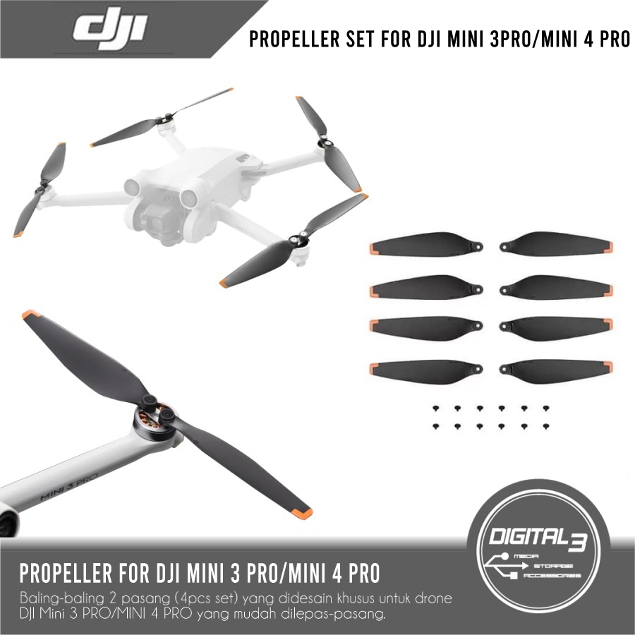 Jual Propellers Original For DJI MINI 3 PRO/MINI 4 PRO Baling Baling ...