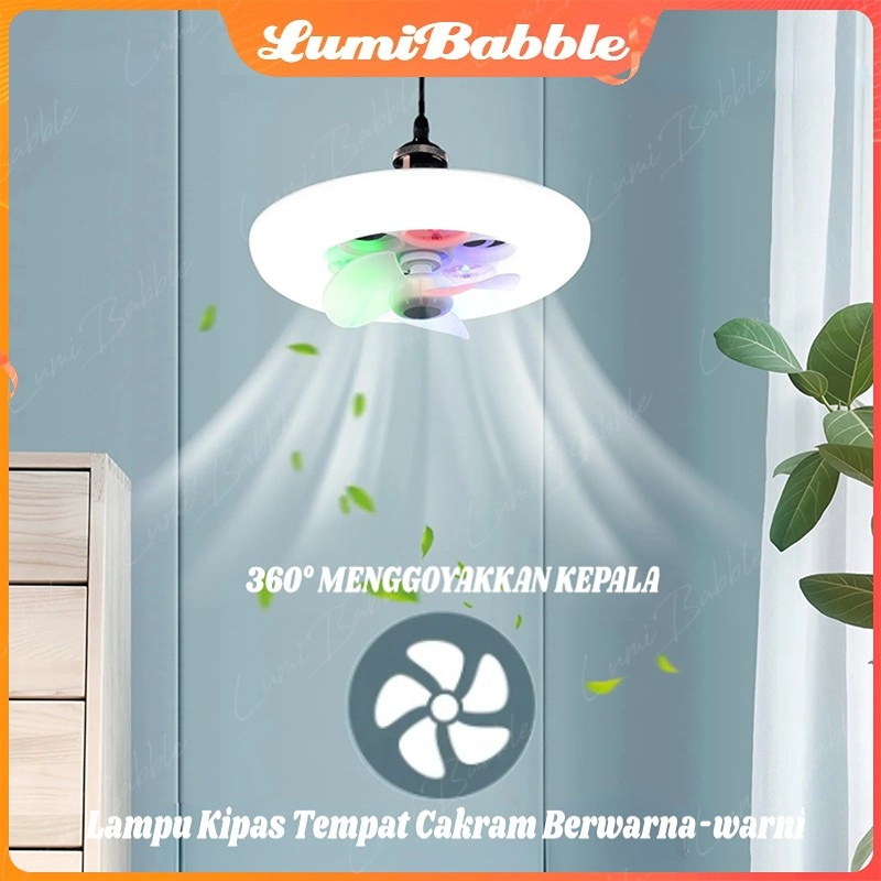 Jual Lampu Kipas Angin Gantung Plafon W Rgb Third Gear Dimmable Untuk Lampu Gantung Langit