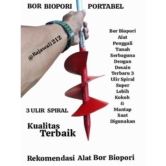 Jual BOR / Alat Gali Bor Biopori Sumur Resapan Anti Banjir / Bor ...