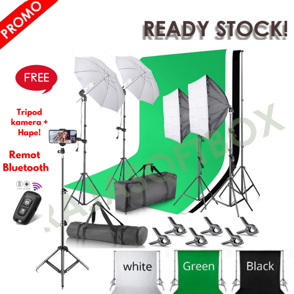 Jual Paket Background Studio Foto Softbox Studio Lightning Plus ...