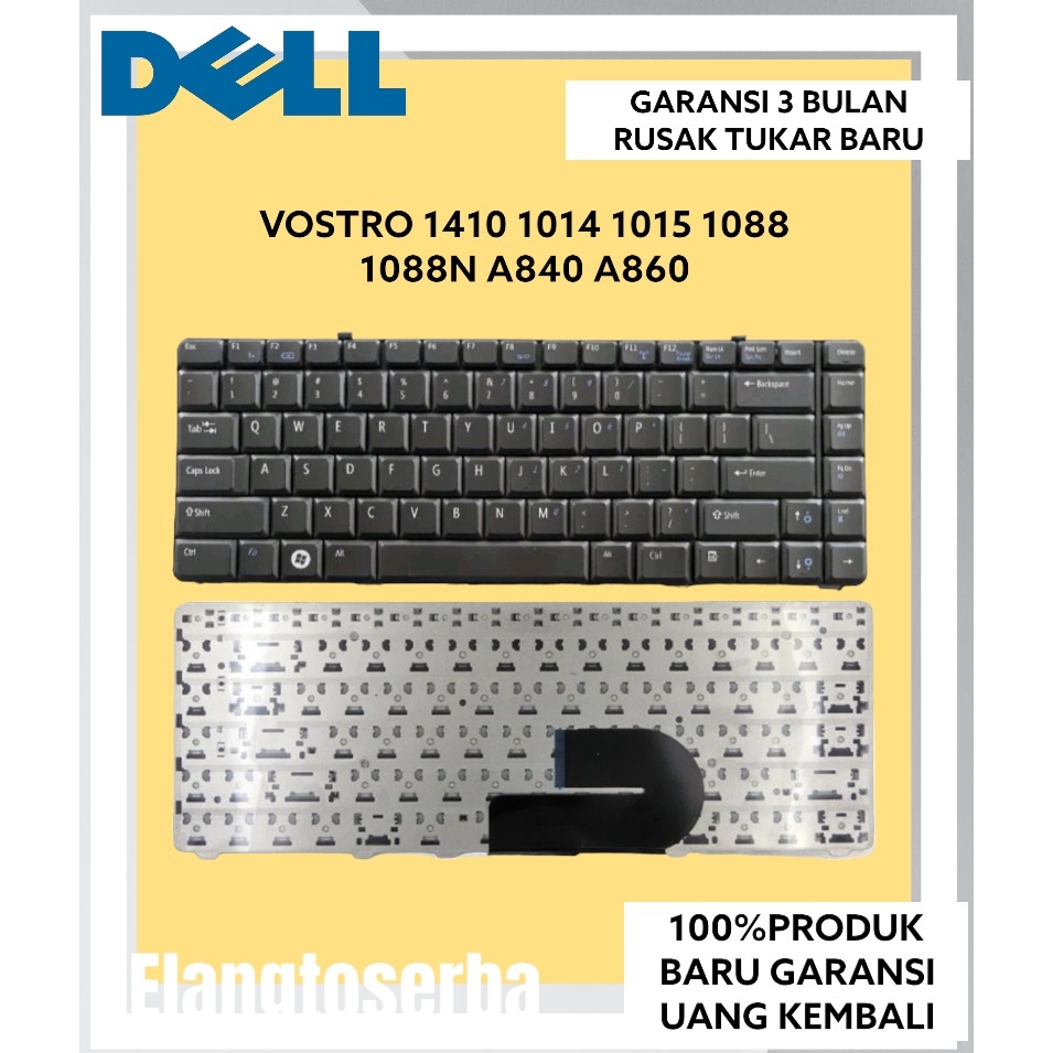 Jual ORIGINAL Keyboard DELL Vostro 1014 1015 1088 A840 A860 Series ...