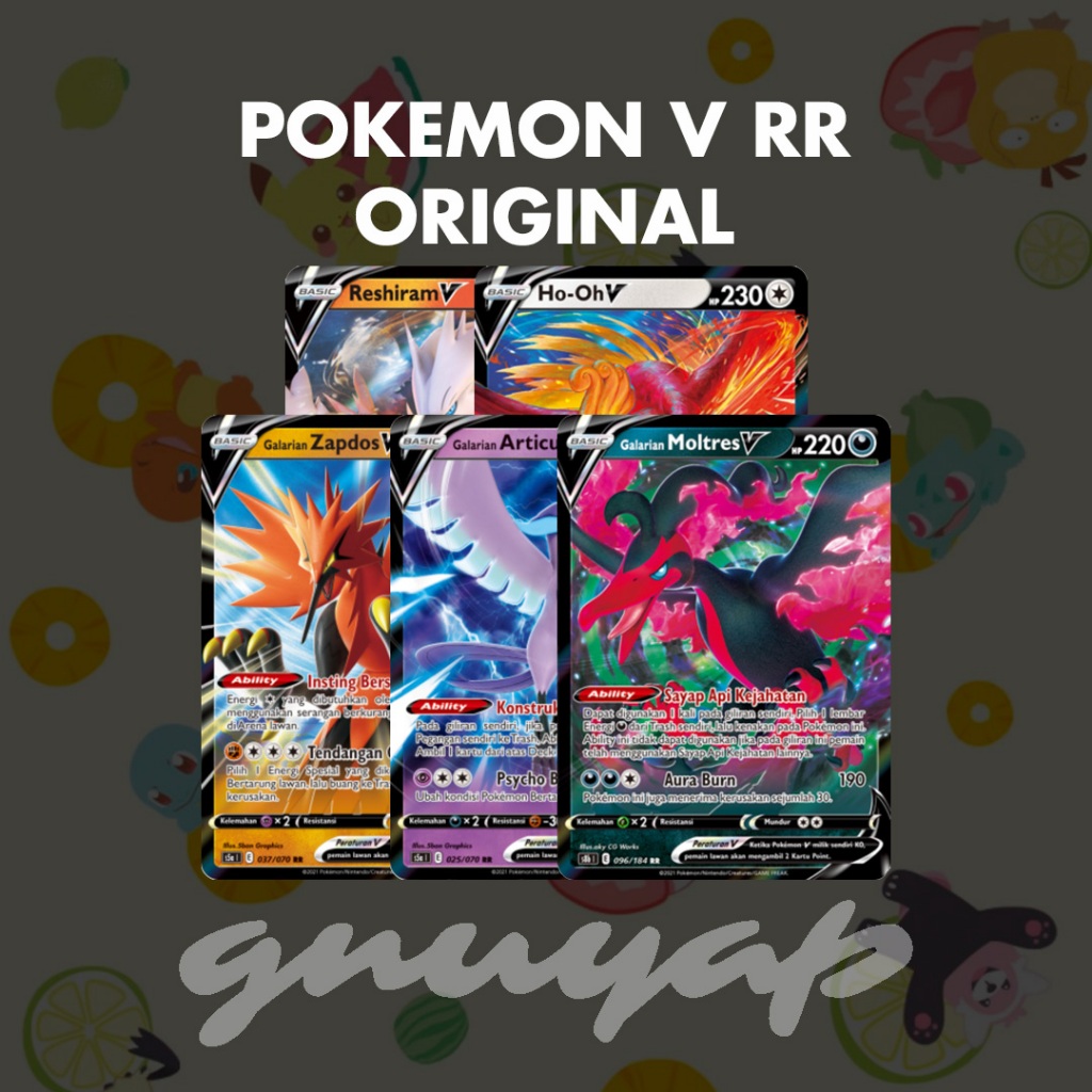 Jual TERMURAH V RR arceus charizard eternatus gyarados ho oh kyurem ...