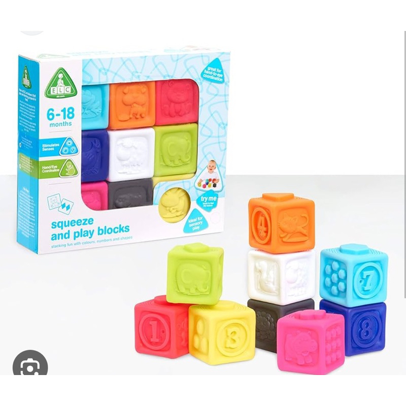 Jual elc soft stacking block elc building soft block preloved Shopee
