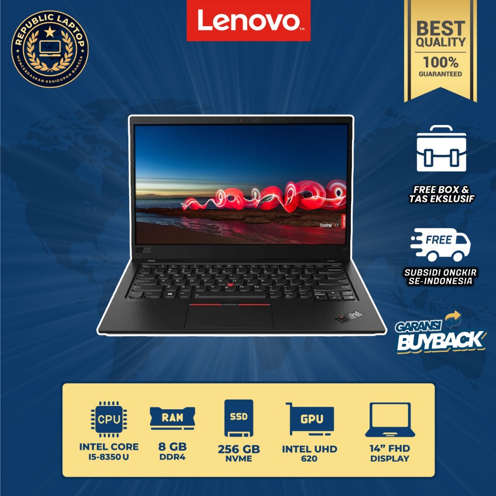 Jual Laptop Lenovo Thinkpad XI CARBON,CORE i5/RAM 8GB/SSD 256GB/Murah