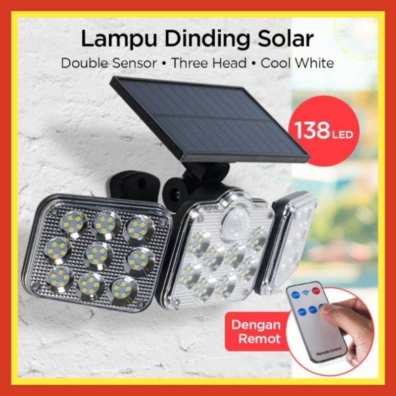 Jual Lampu Tenaga Surya Taman Solar Cell Panel Halaman Jalan Koridor ...