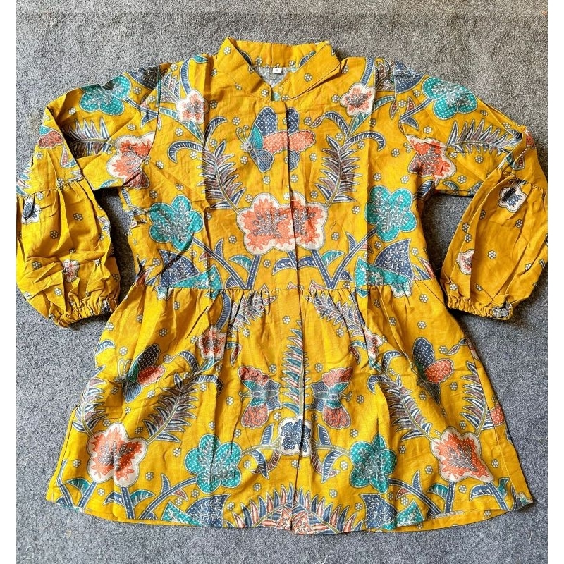 Jual Blus batik wanita motif modang bunga terlaris | Shopee Indonesia