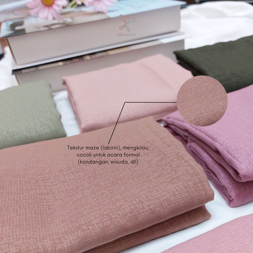 Jual AFSHIN MAZE COTTON Preimum / Jilbab Segiempat Katun Emboss Polos ...
