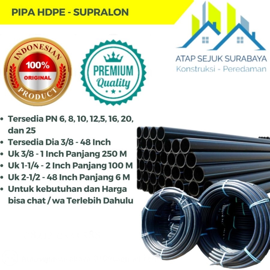 Jual Pipa HDPE Supralon | Shopee Indonesia