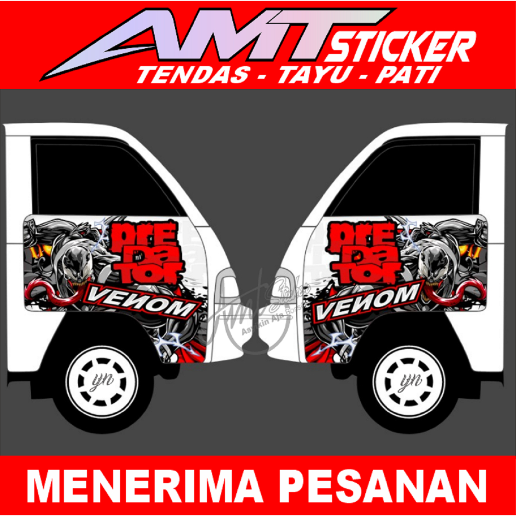 Jual Stiker Decal Pintu Samping Pick Up Bisa Custom Desain Bebas Dan