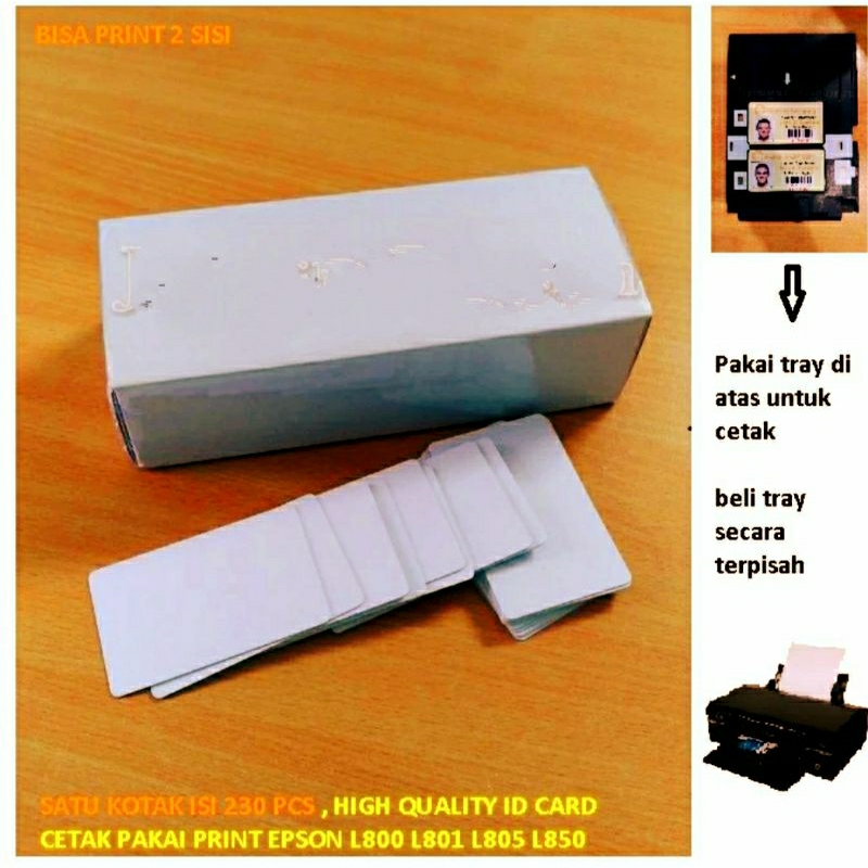 Jual 50 Lembar ID CARD Inkjet Bisa print langsung menggunakan printer ...