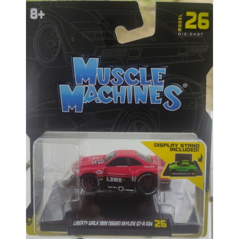 Jual Muscle Machines LBWK NISSAN SKYLINE GT - R34 1: 64 | Shopee Indonesia