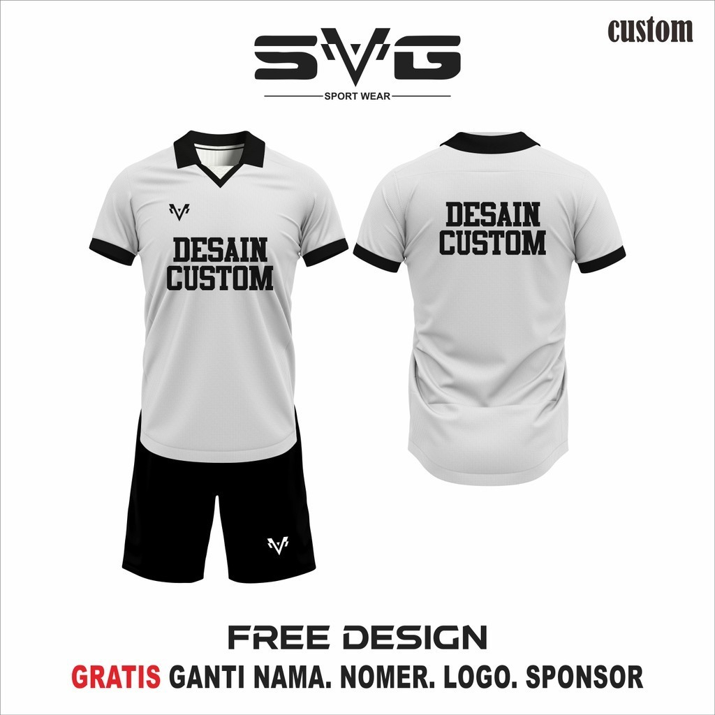 Jual BAJU BOLA BERKERAH | JERSEY CUSTOM DESAIN | JERSEY BOLA BERKERAH ...