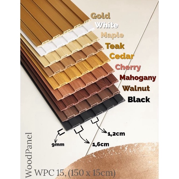 Jual WPC WOOD PANEL 3D WALLPANEL Wall Panel PVC kayu bukan wallpaper ...