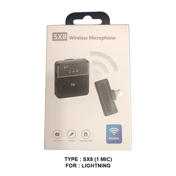 Akacc Microphone Wireless Portable K9 Sx5 Sx8 Mic Clip On Live Streaming Vlog Mic Vlogger