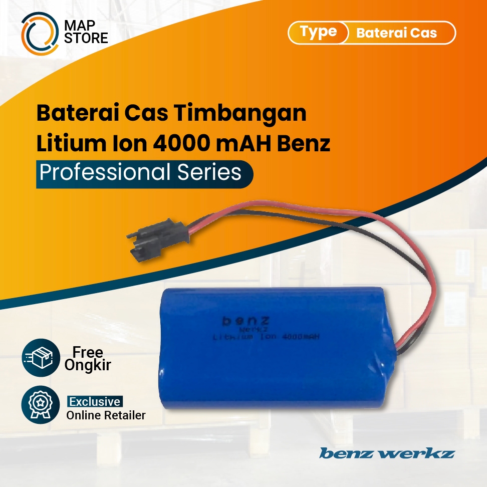 Jual Batre Baterai Cas Timbangan Litium Ion 4000 mAH Benz | Shopee ...