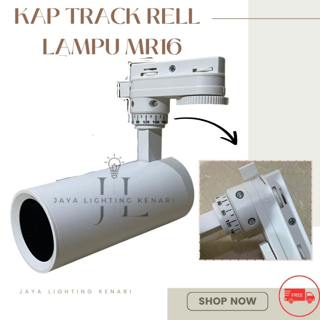 Jual KAP LAMPU TRACK RELL MR16 HONEYCOMB / KAP LAMPU PLAFON MR16 ...