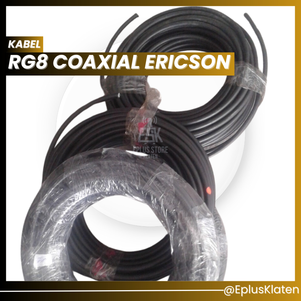 Jual coaxial rg8 ericson rg 8 calbe kabel pemancar | Shopee Indonesia