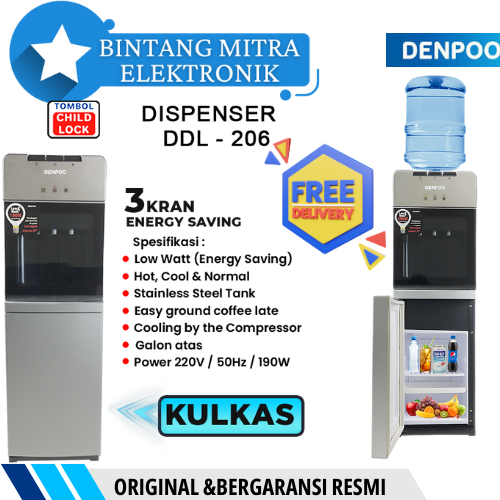 Jual Dispenser Galon Atas Ddl Low Watt Dispenser Bawah Kulkas