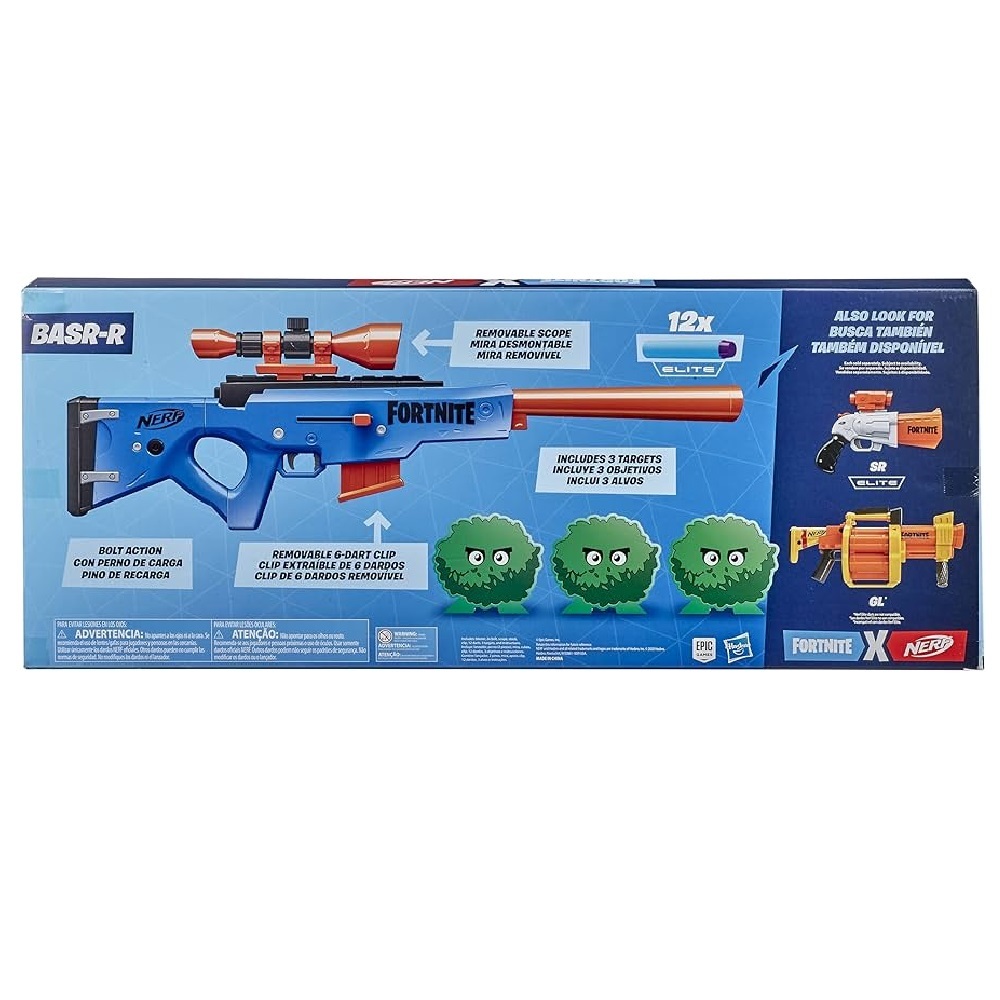 Jual NERF Fortnite BASR-R BASRR BASR R Sniper Blaster NRRE8884 | Shopee ...