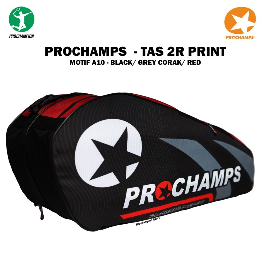 Jual Prochamps 2R Thermo Printing Tas Prochamps Tas Badminton Original ...