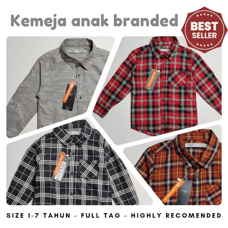 Little M Checked Yarndyed Kemeja Anak Laki-laki main image 0