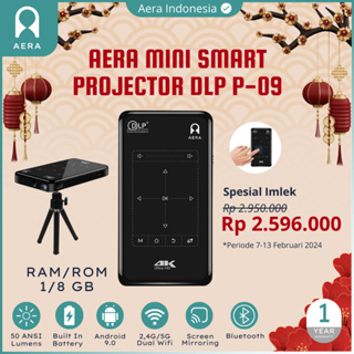 Promo PROYEKTOR AERA HY300  PROJECTOR ANDROID 11 WIFI BLUETOOTH