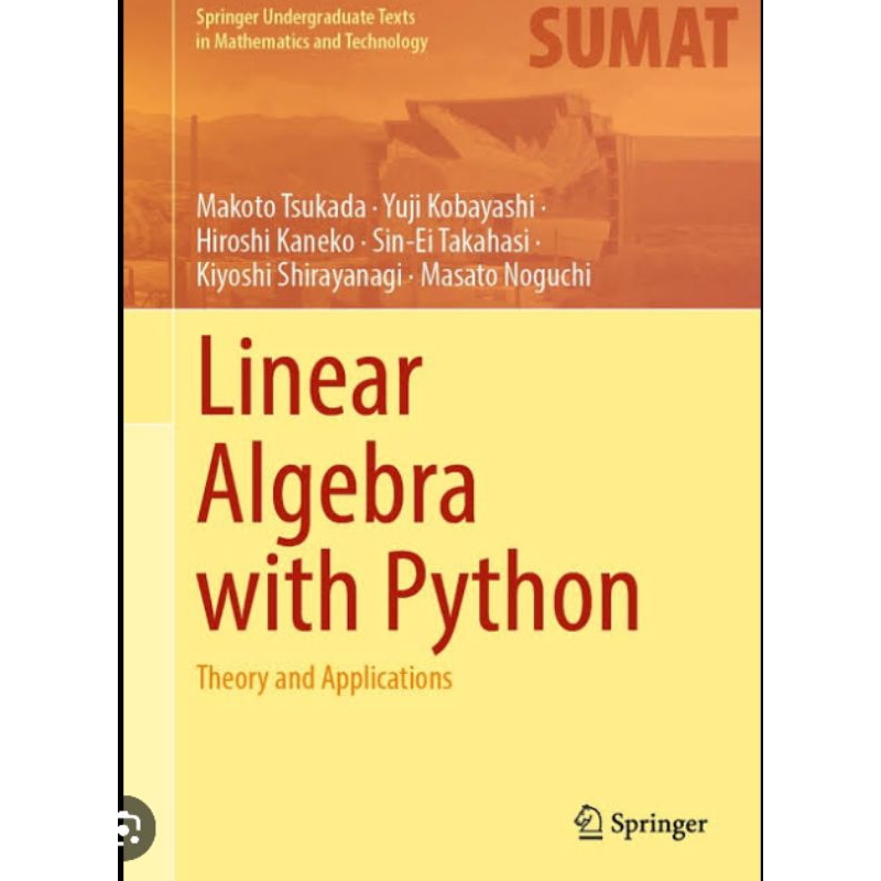 Jual Linear Algebra with Python: Theory and Applications | Shopee Indonesia
