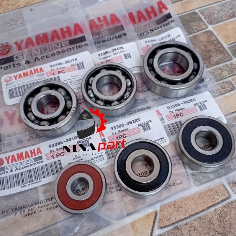 Jual Bearing Laher Rasio Set 6pcs Yamaha Nmax Aerox Lexi Freego ...