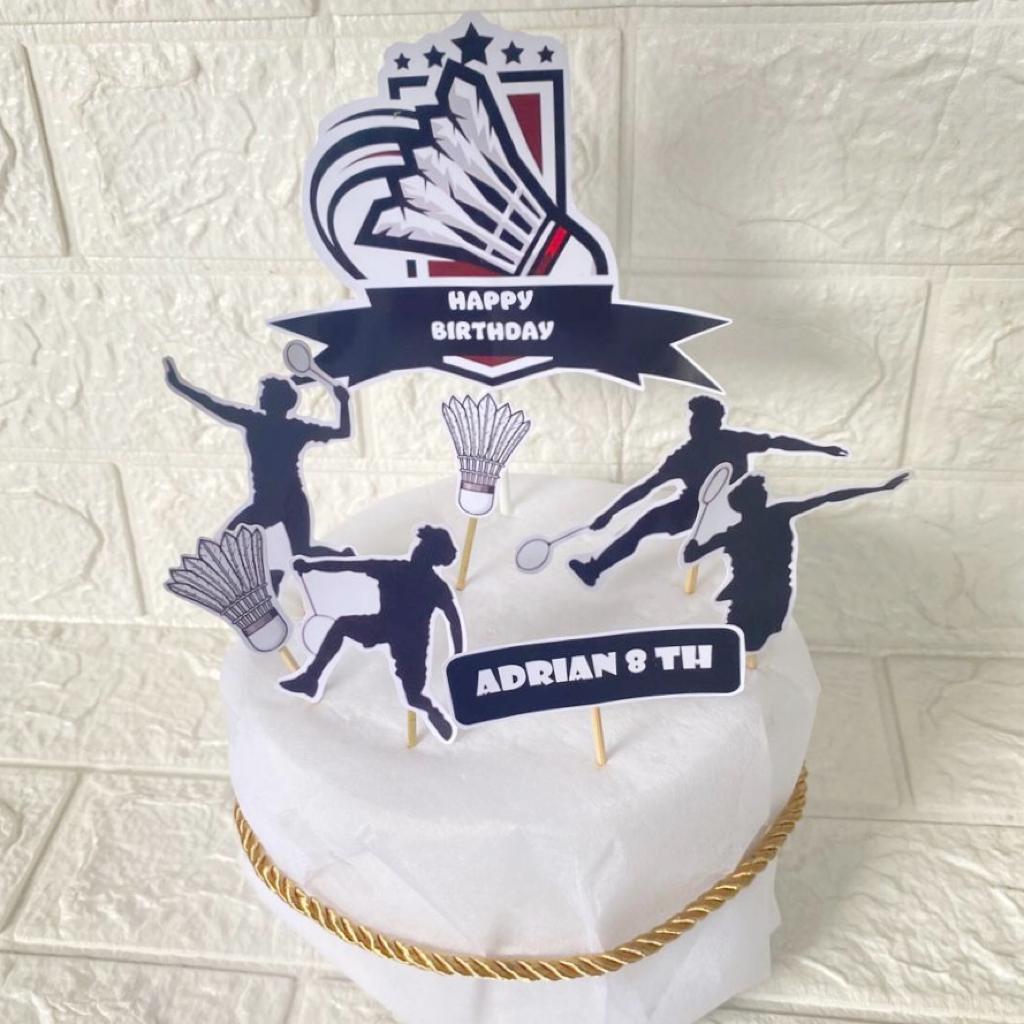 Jual Topper Ulang Tahun Badminton / Topper Cake Badminton | Shopee ...