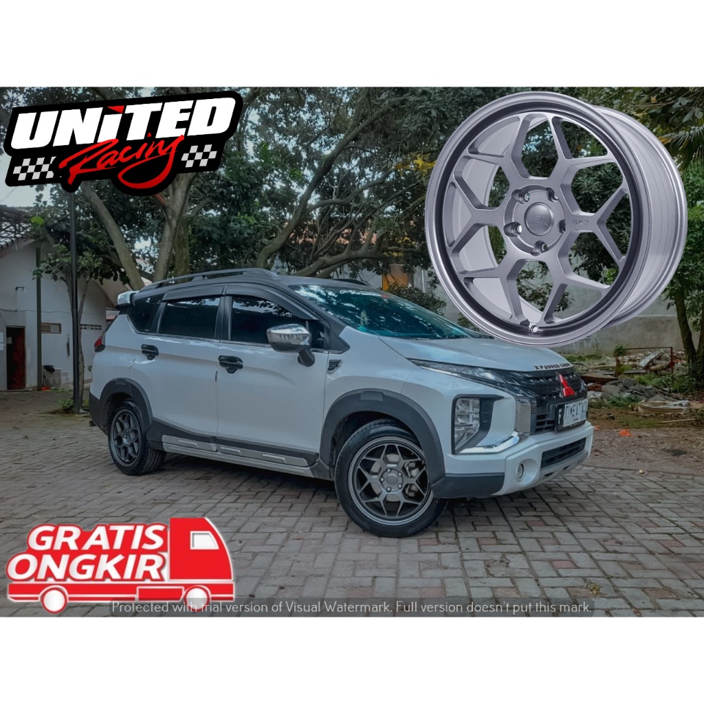 Jual VELG MOBIL XPANDER RING 18 HSR GRY R18 LEBAR 8 PCD 5X114,3 VELEG ...