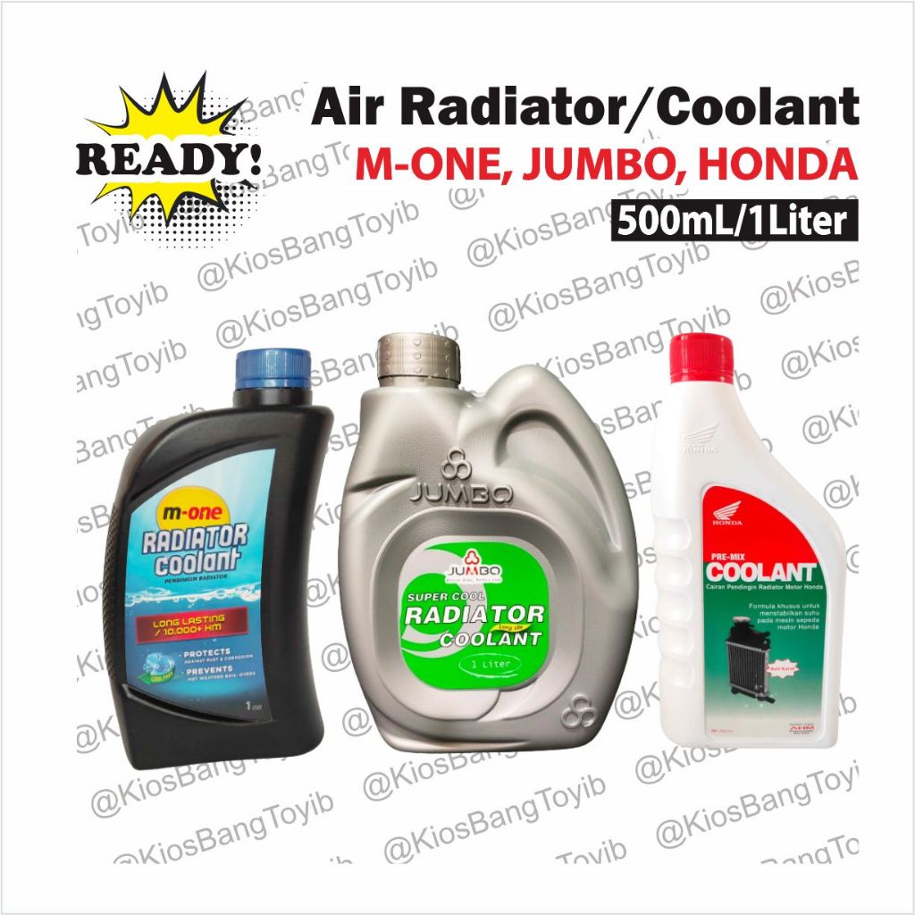 Jual Air Coolant Radiator Pendingin Merk M-ONE 1Liter, JUMBO 1Liter ...